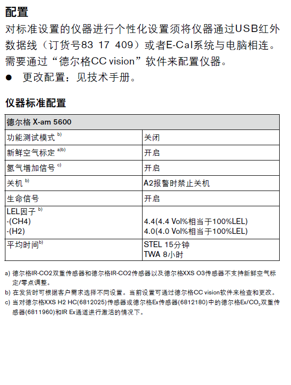 德爾格5600配置